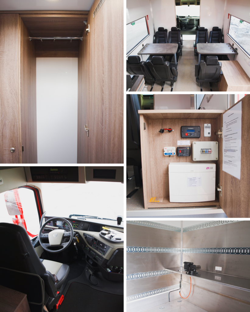 Spesialtilpasset lastebil: Arbeidsbrakke på hjul for Veidekke